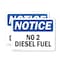 Signmission No 2 Diesel Fuel OSHA Notice Sign, Plastic, 14in W x 10in L, 2PK OS-2PACK-NS-P-1014-L-14339 - alternate 1